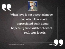 When love is not accepted