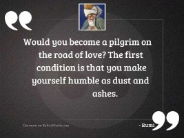 Would you become a pilgrim