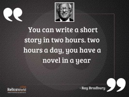 You can write a short
