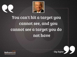 You cant hit a target